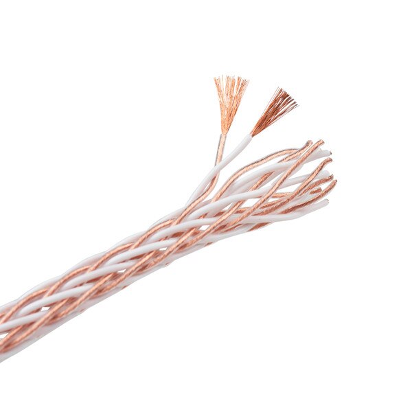 Main product image for Audtek 8TC Pure Copper Audiophile-Grade 16 Core Interlaced Braided OFC Hi-Fi Speaker Wire 11 AWG 50 ft.100-950